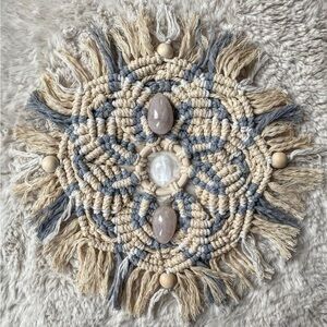Handmade Mandala Macrame Art Unique